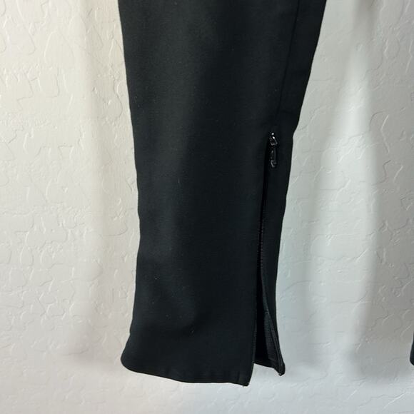 Reformation Graham High Rise Skinny Ankle Zip Ponte Knit Pants: Black size XS - Picture 5 of 9